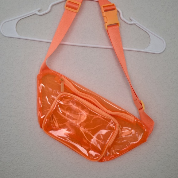 Morphe Water Proof Clear Orange Fanny/Cosmetic Bag - Picture 7 of 9